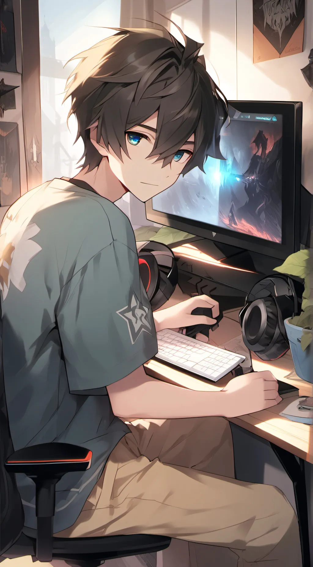 ai character: leo background