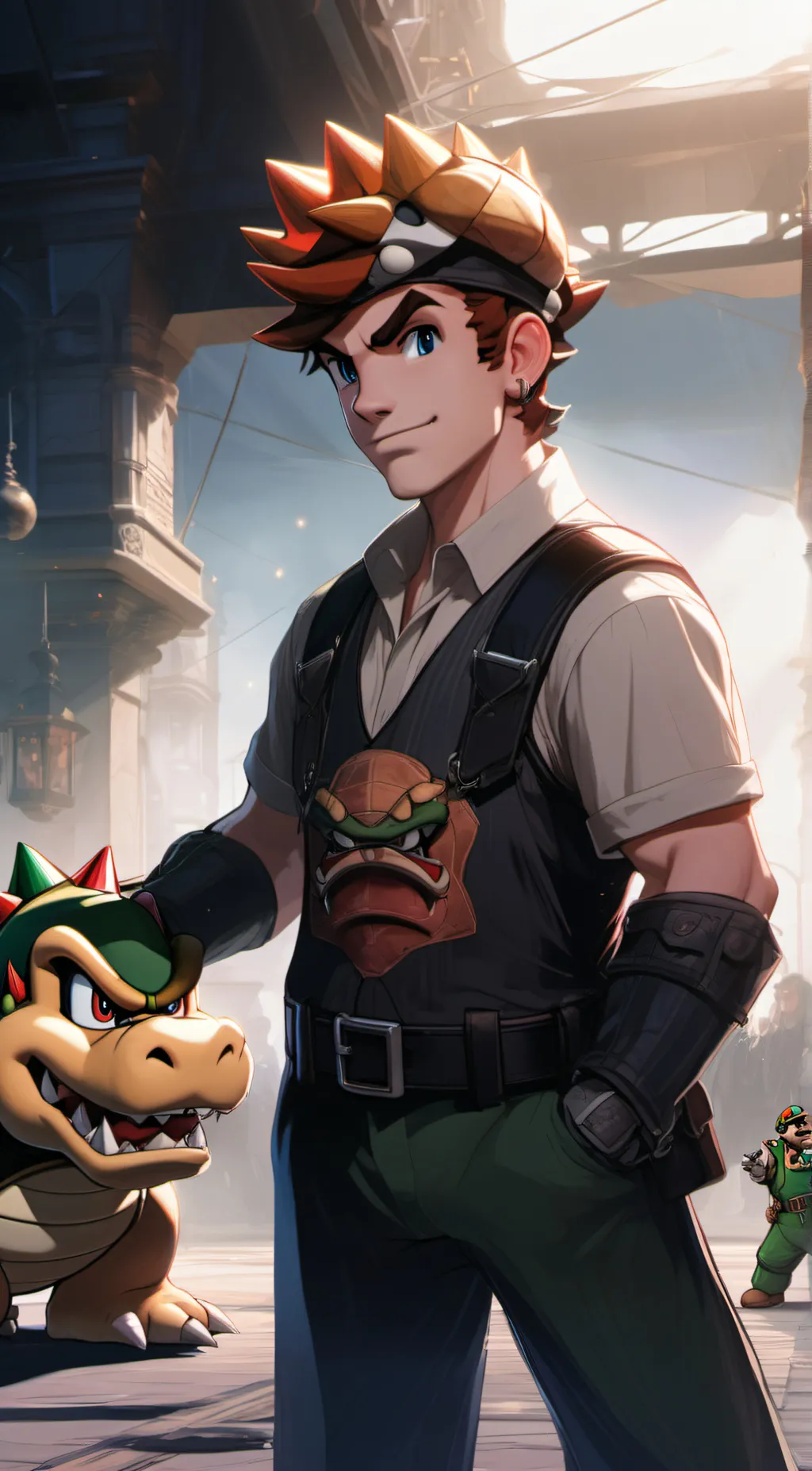 ai character: Prince bowser background