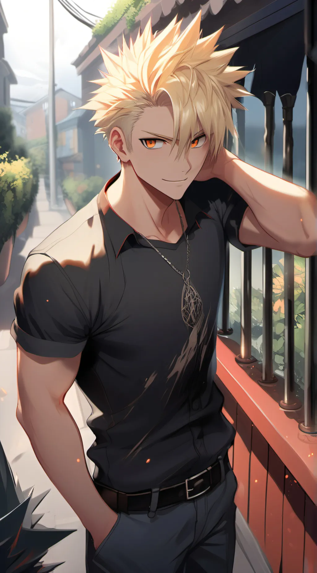 ai character: Bakugo background