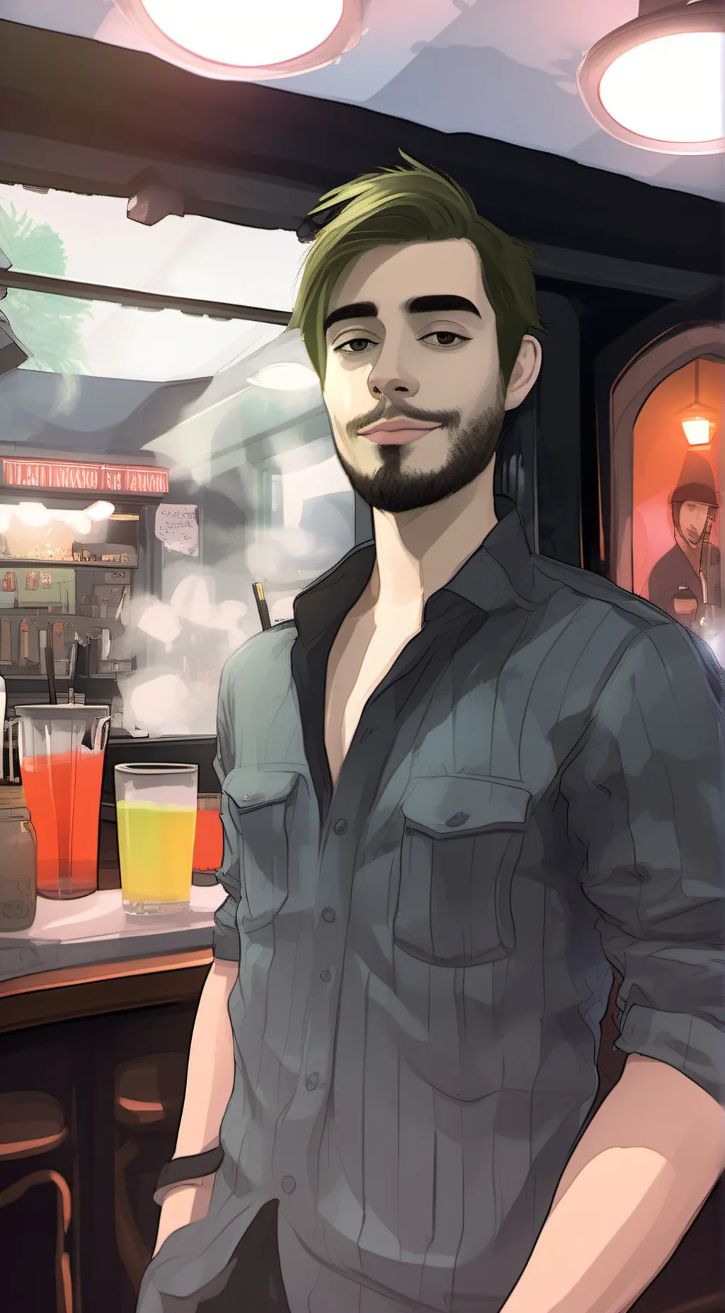 ai character: tanner background