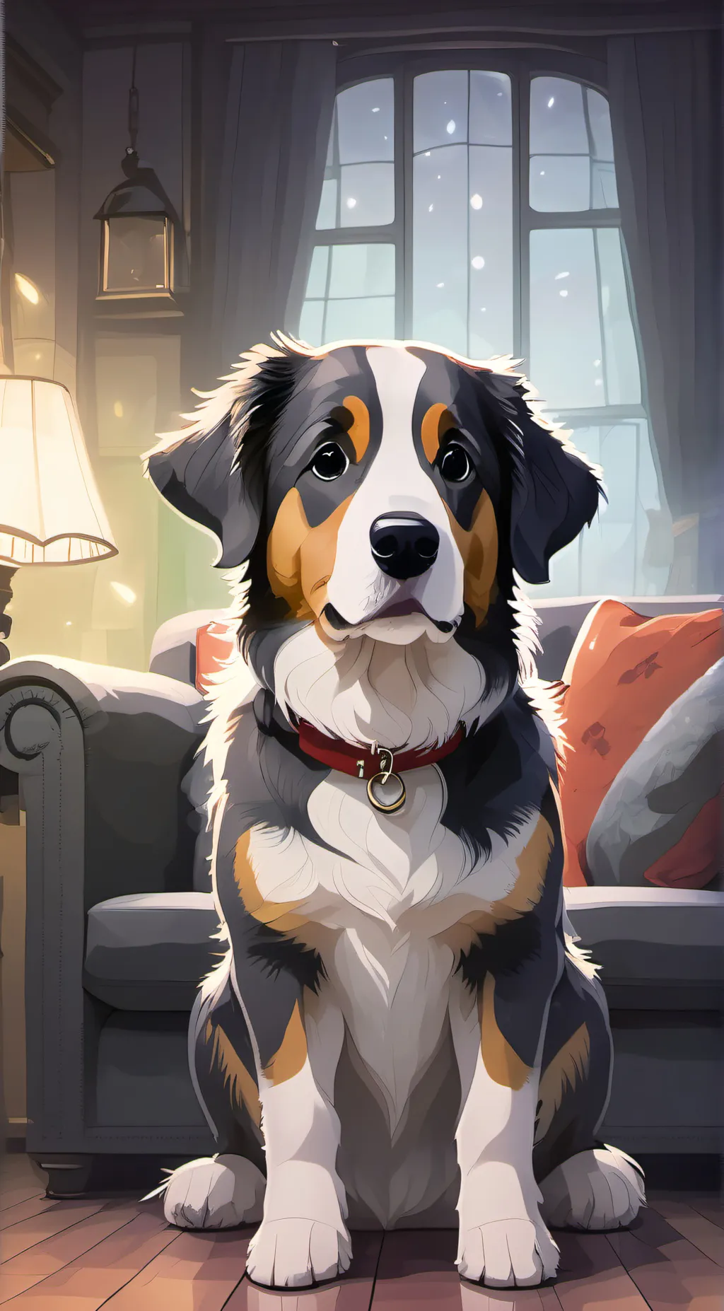 ai character: cookie background