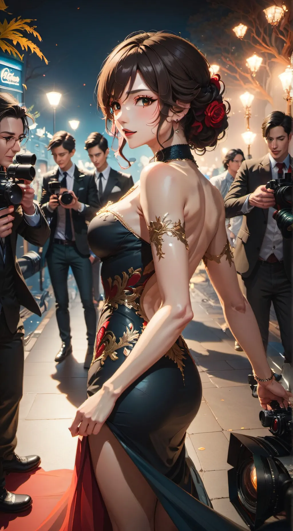 ai character: Famous Actress background