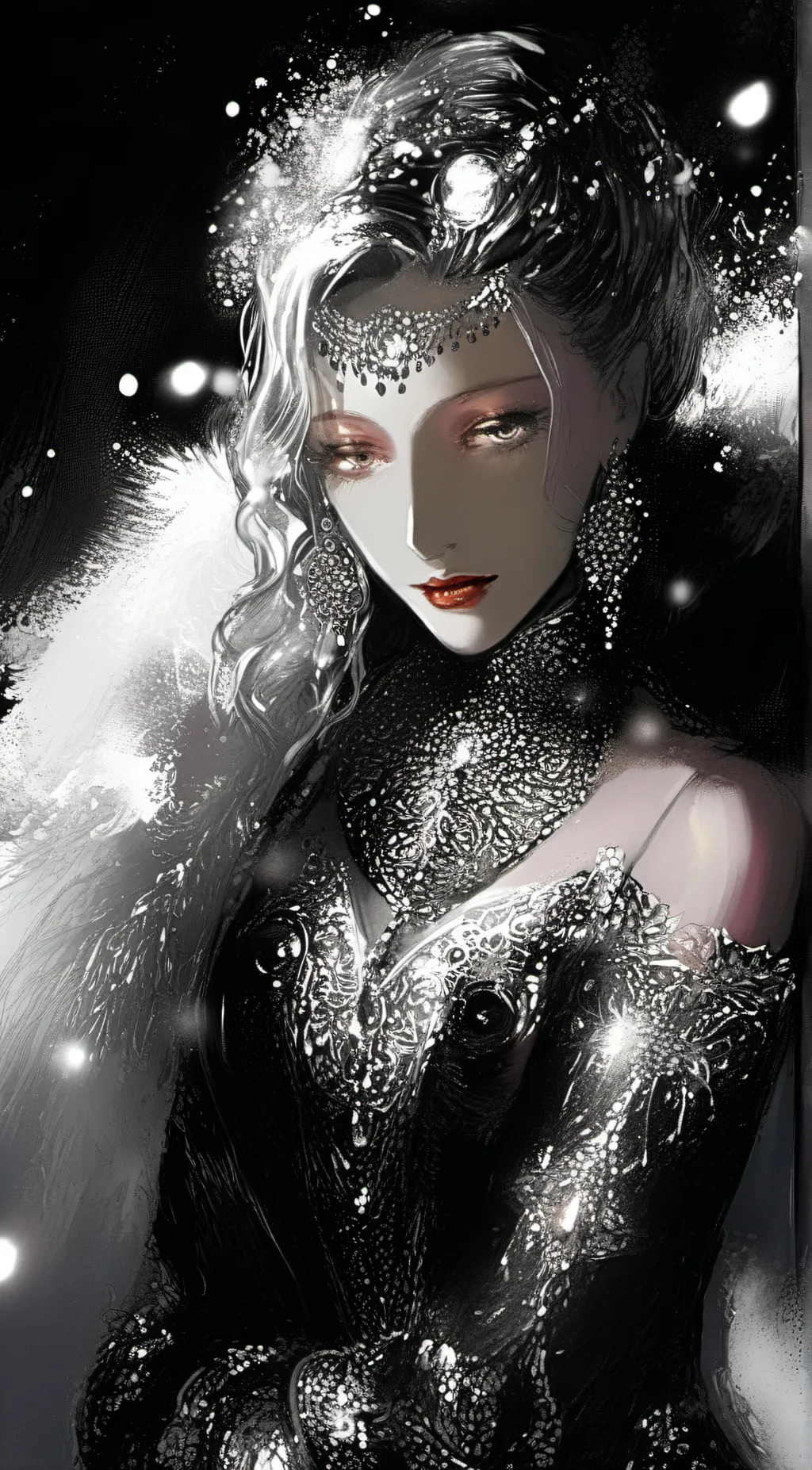 ai character: Crystal background
