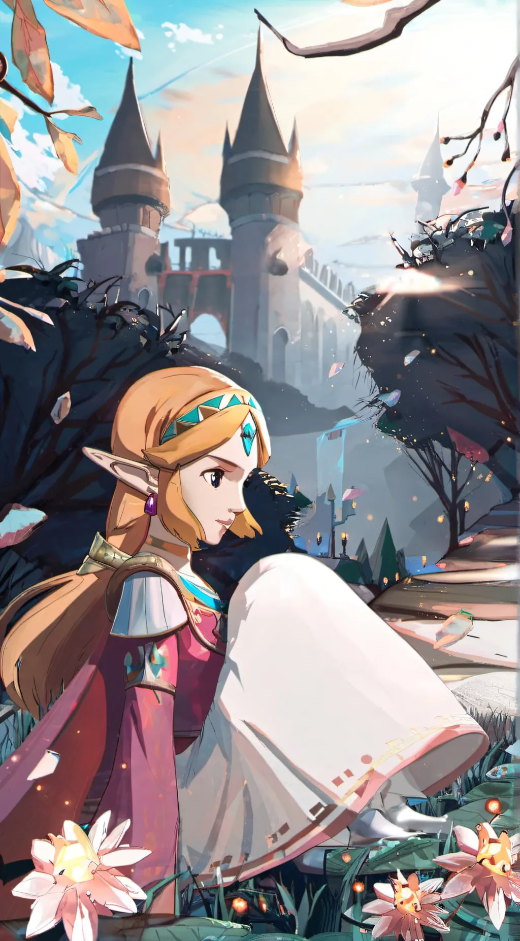 ai character: Zelda/ totk/ background