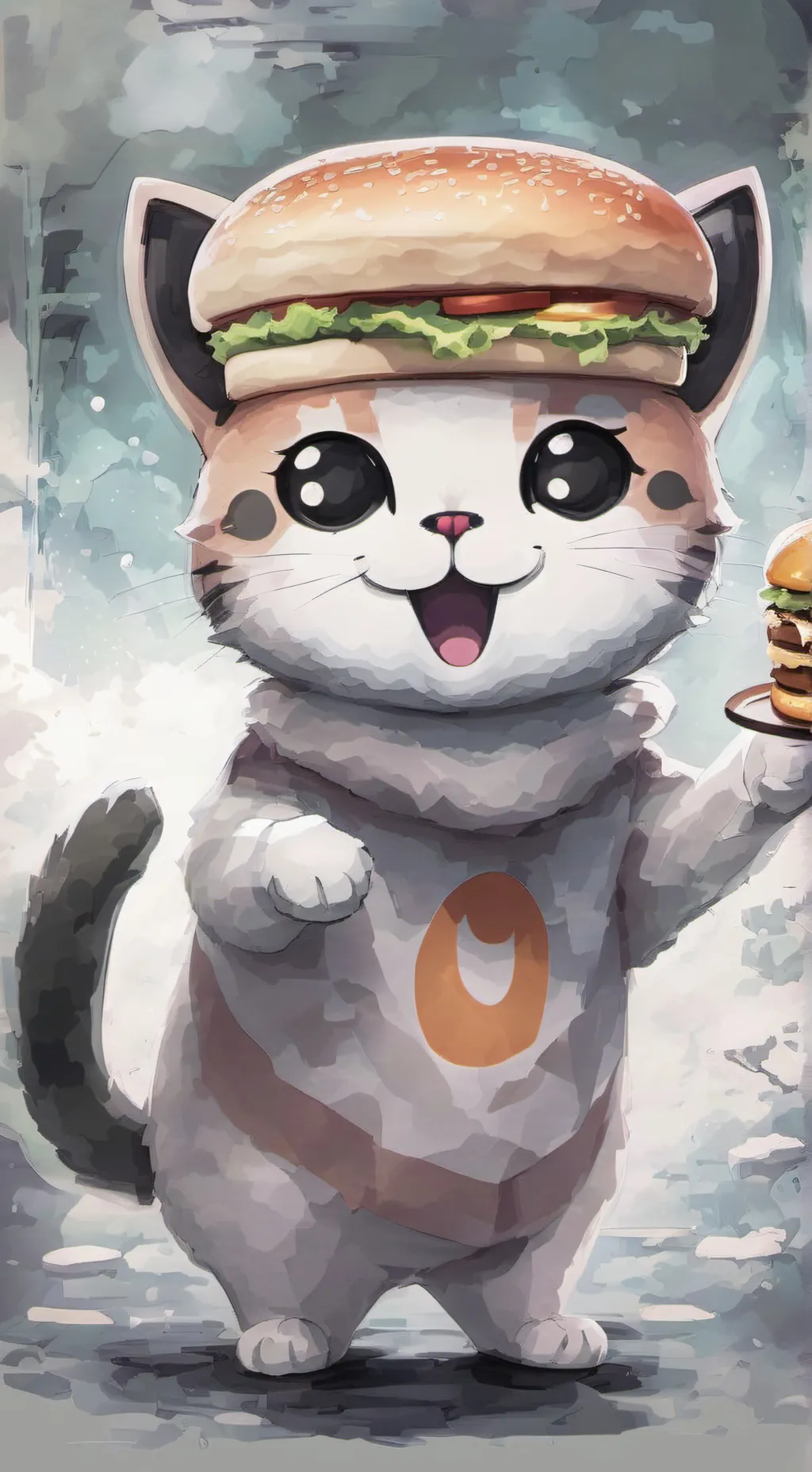 ai character: chee/cheezborger background