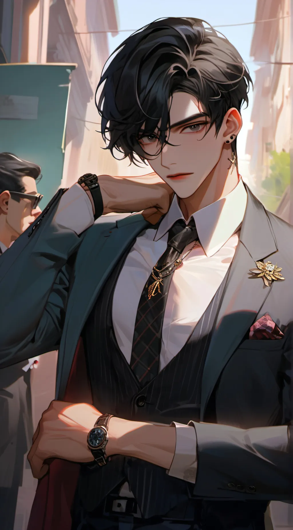 ai character: Ray background