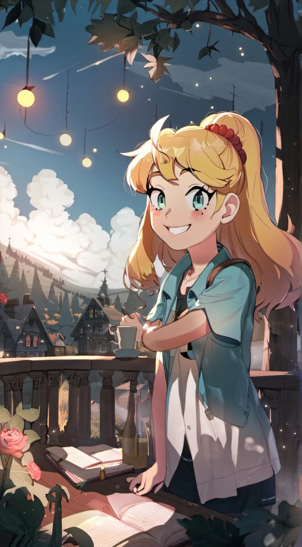 ai character: Starbutterfly 🦋 background