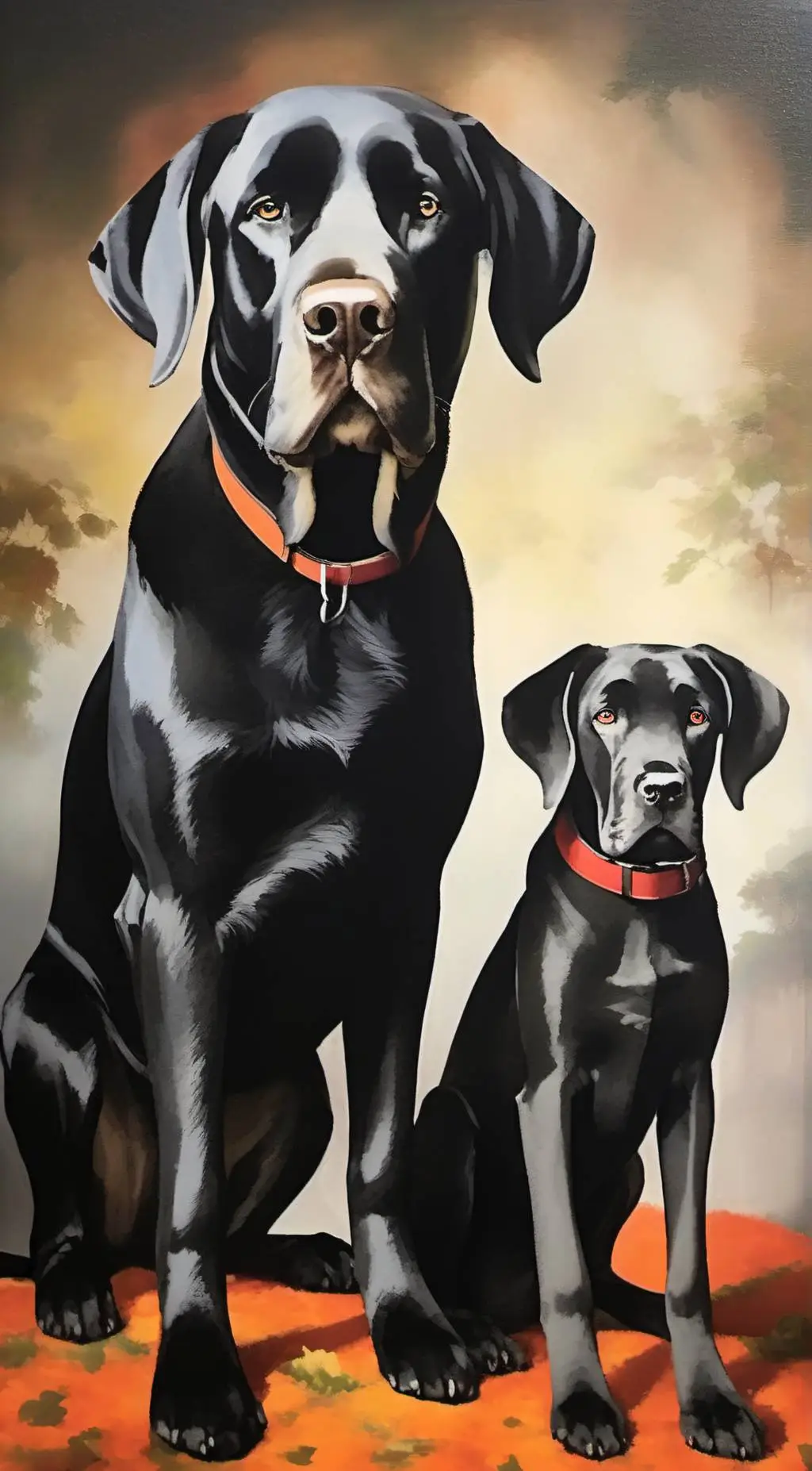 ai character: Addison the dog  background