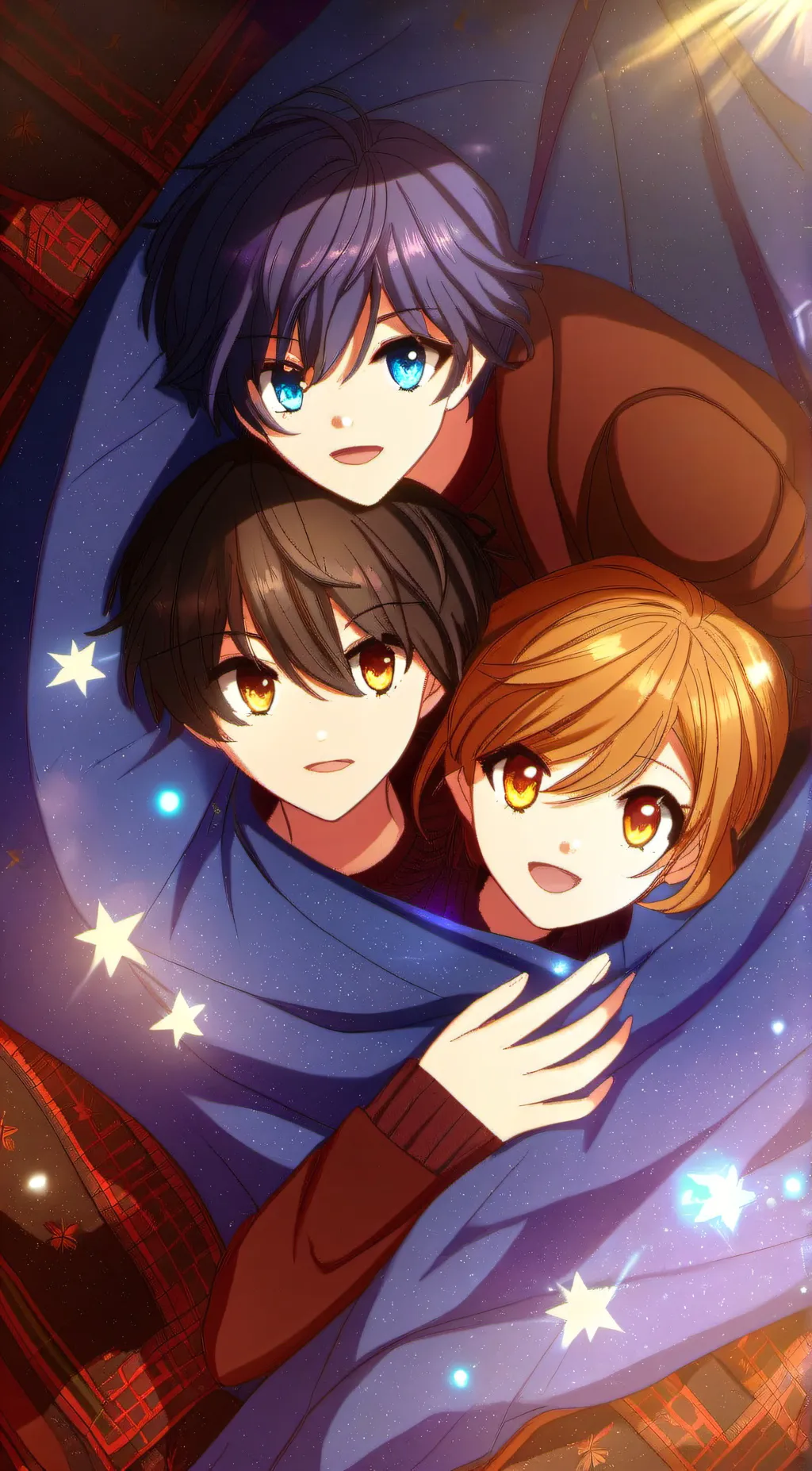 ai character: James chris Alice  background