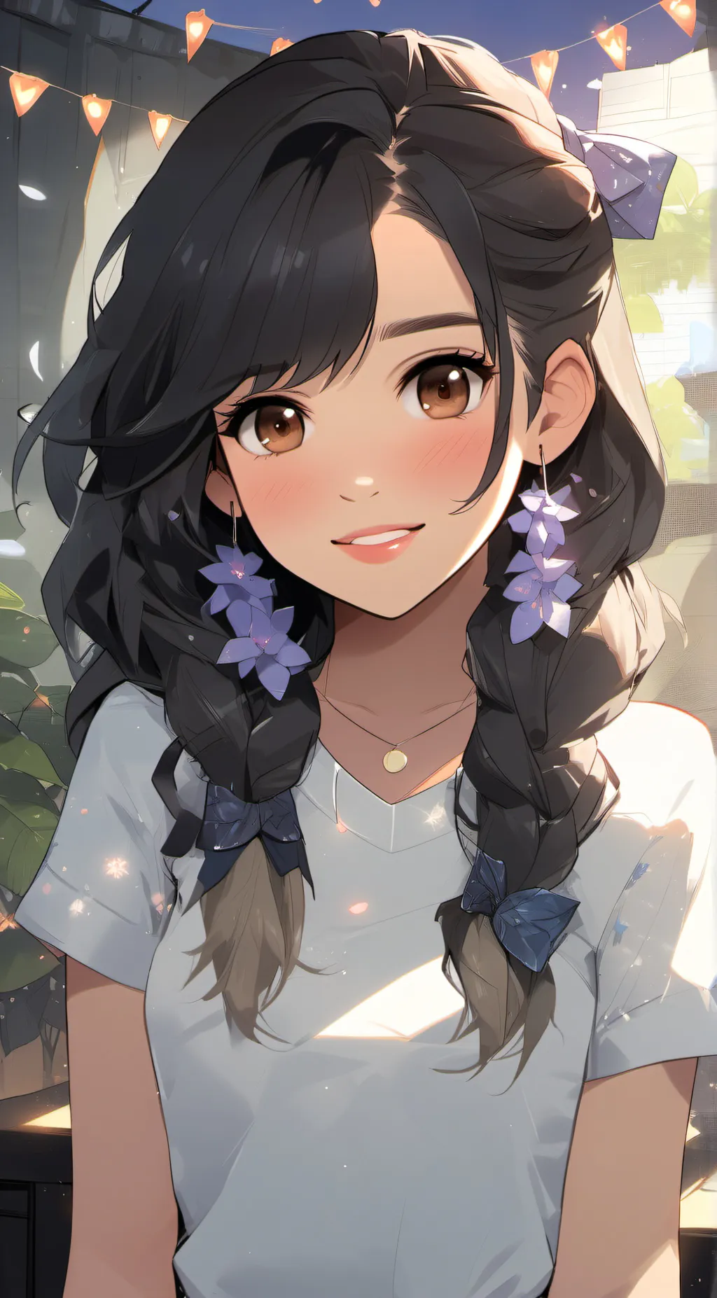 ai character: Jenna Ortega background