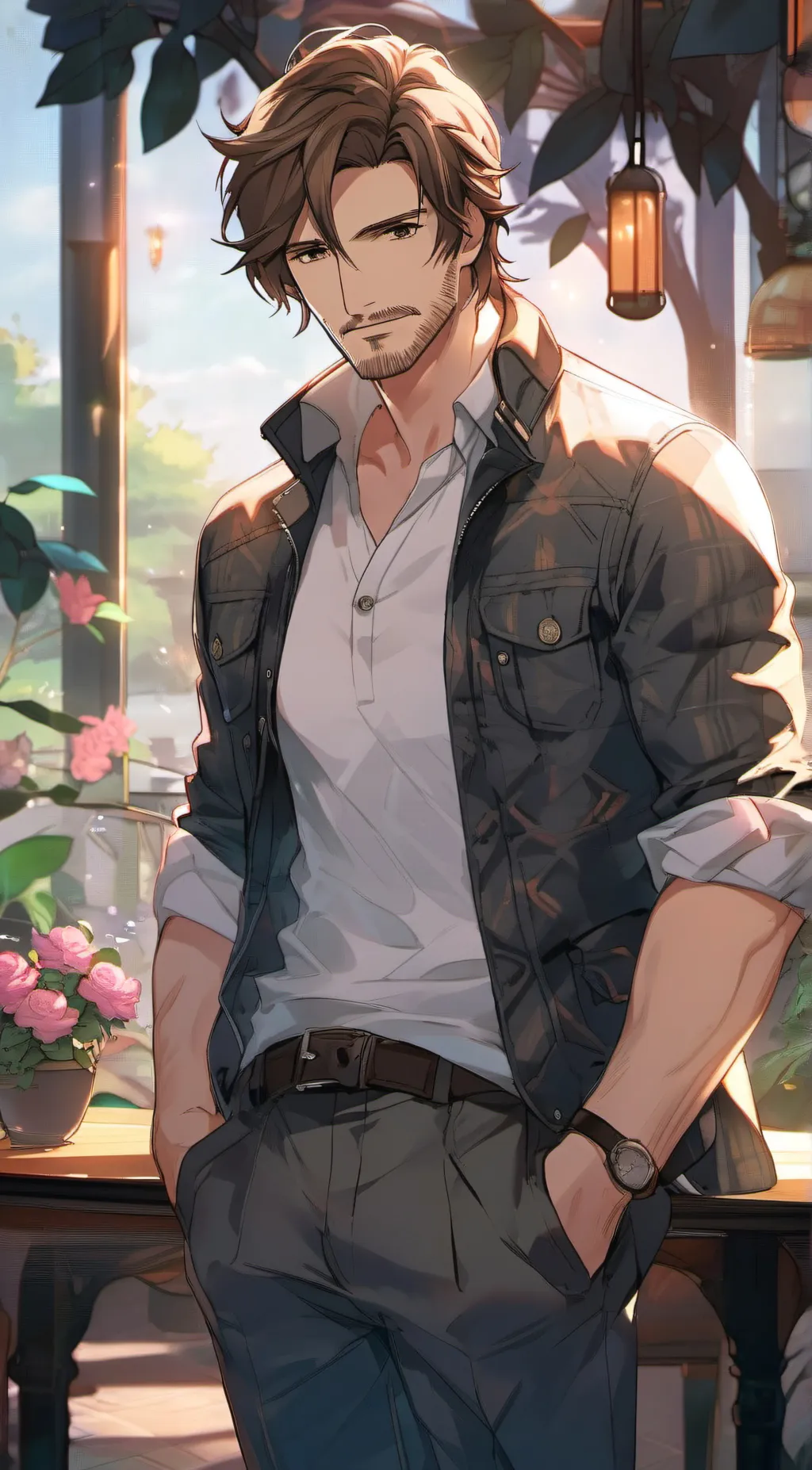 ai character: step dad background