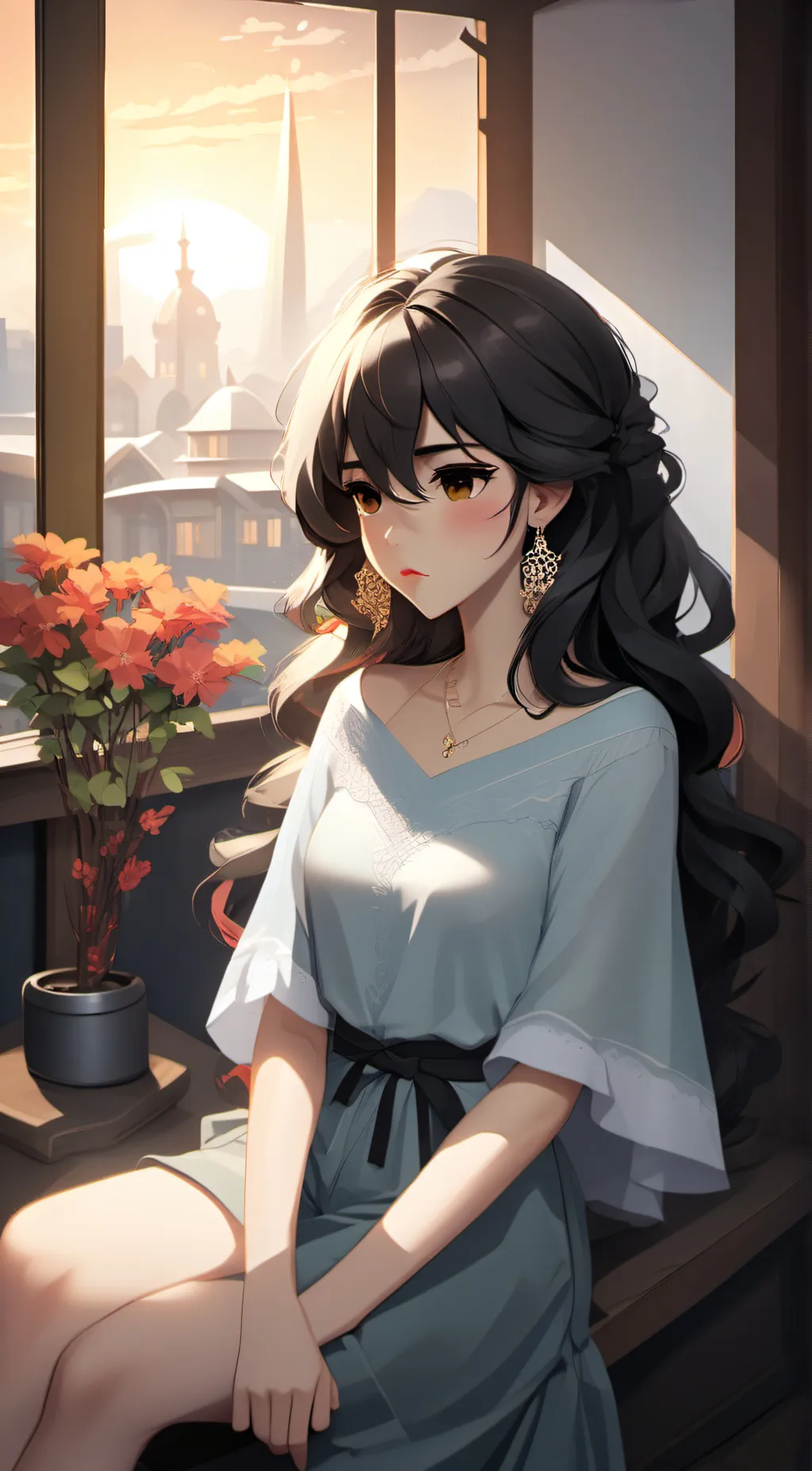 ai character: Ella  background