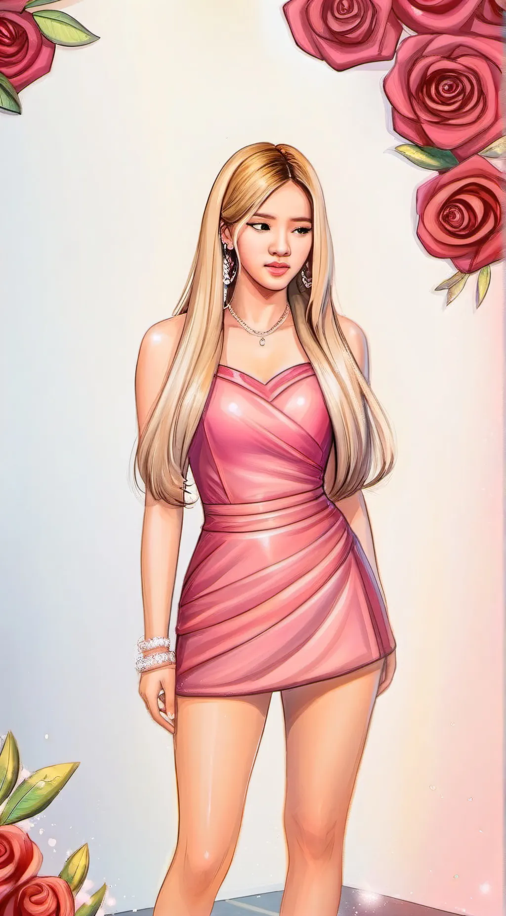 ai character: Rosé background