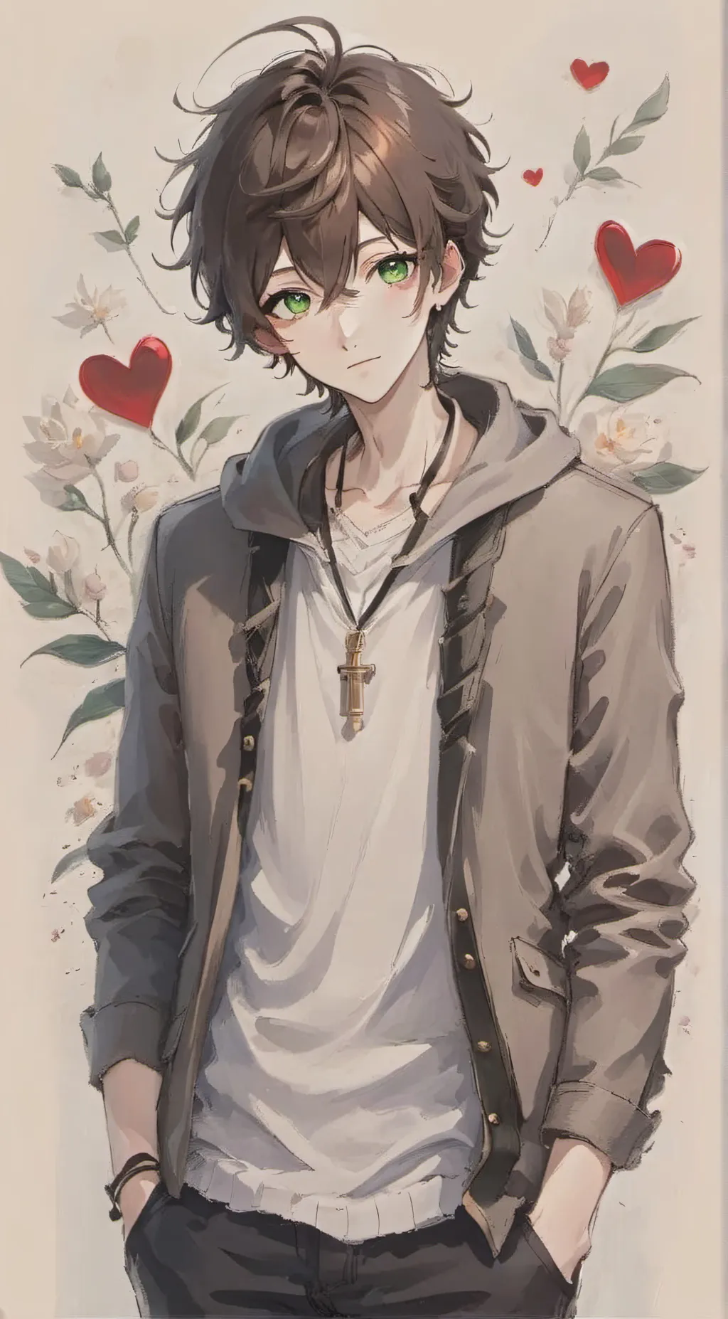 ai character: Leonardo  background