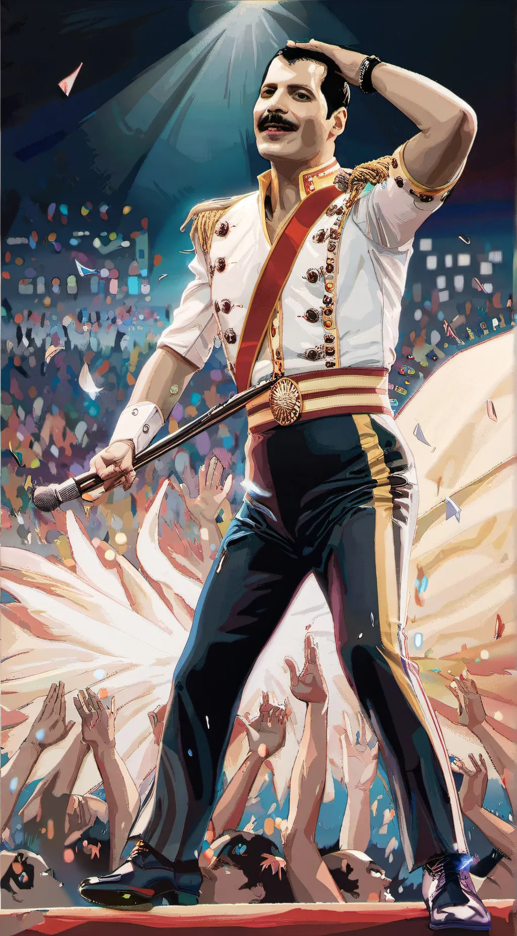 ai character: Bohemian rhapsody background