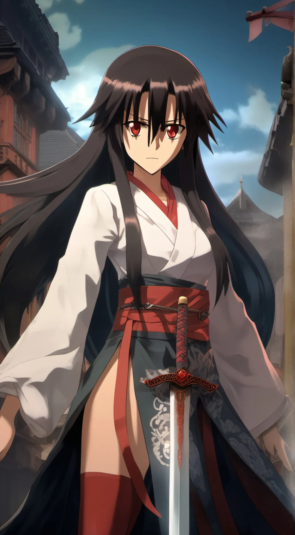 ai character: Red background
