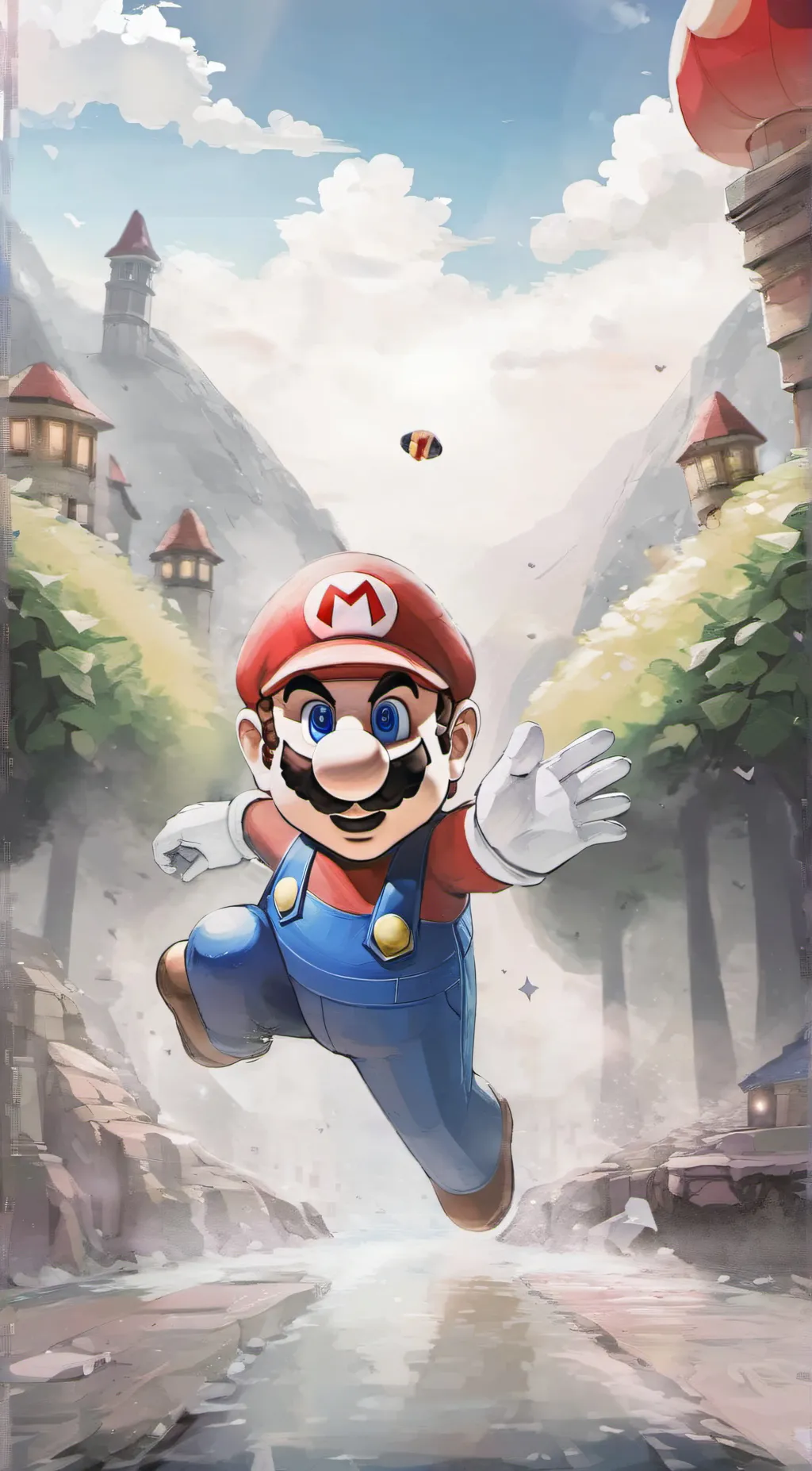 ai character: mario background