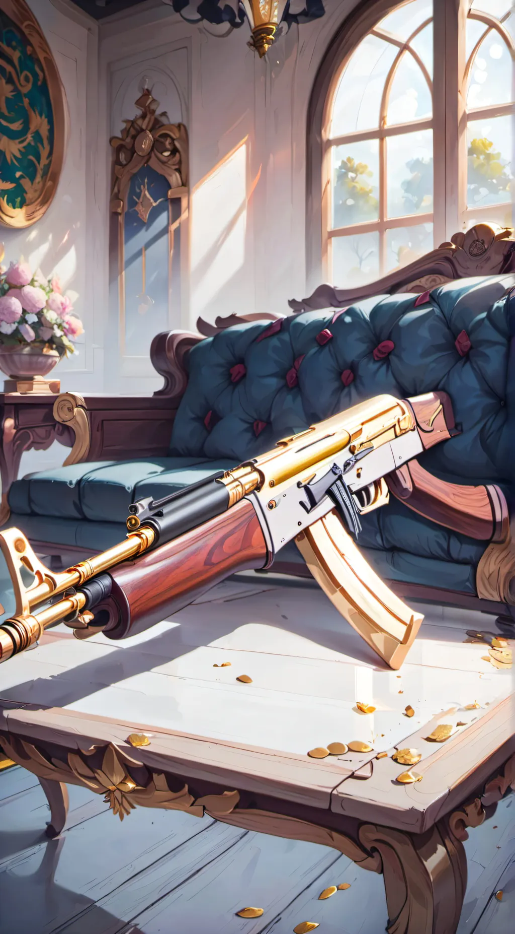 ai character: Ak47 background