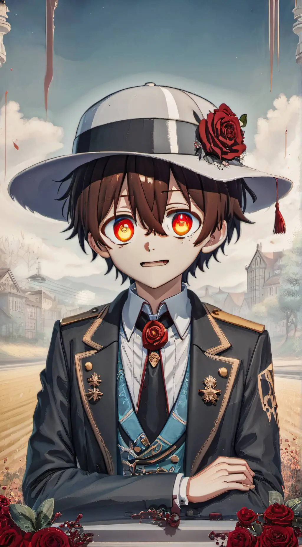 ai character: Denki poo background