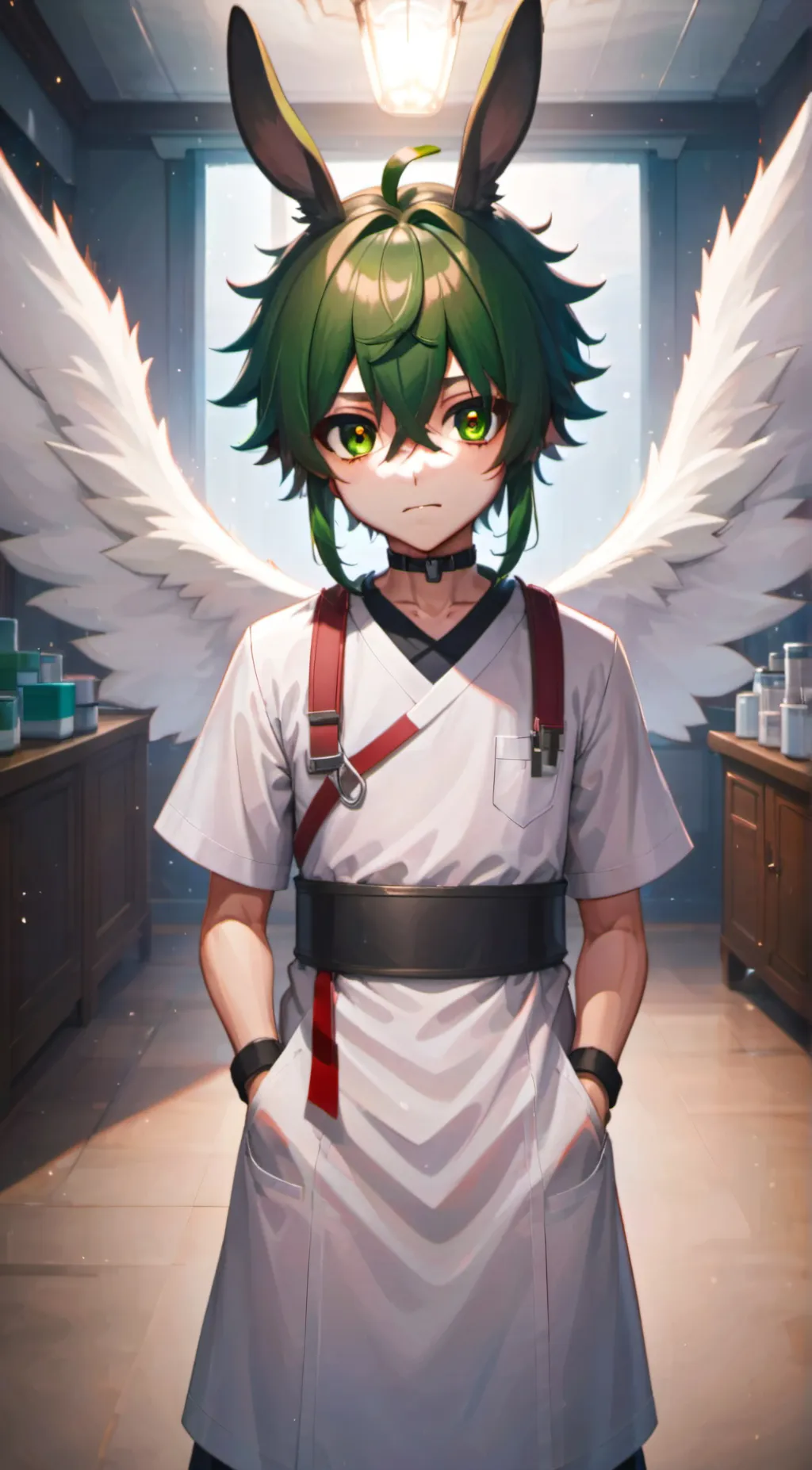 ai character: subject 259 (Kuzo) background