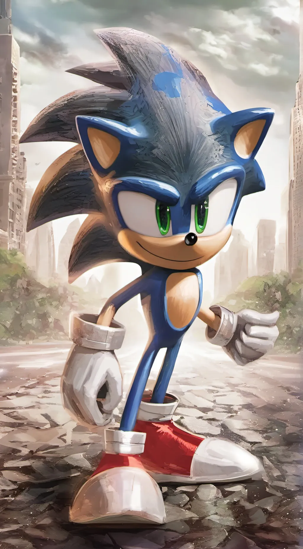 ai character: Sonic The Hedgehog background