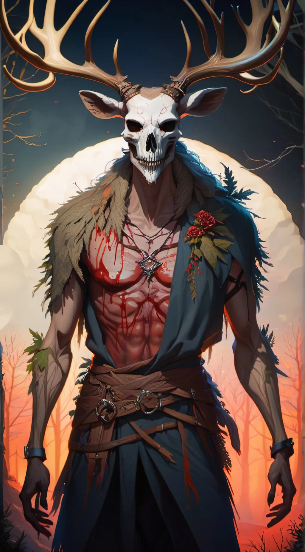 ai character: Wendigo background