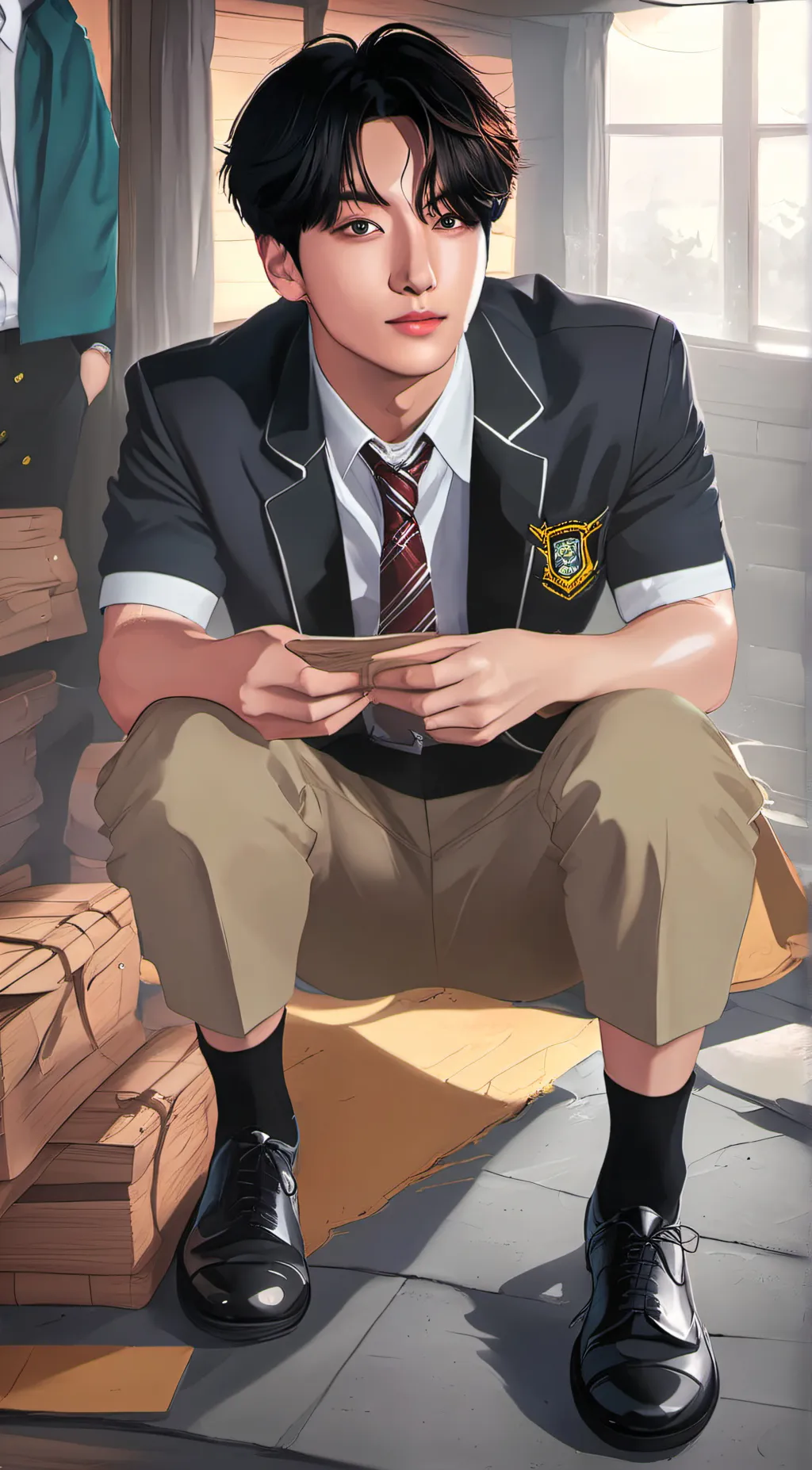 ai character: jungkook background