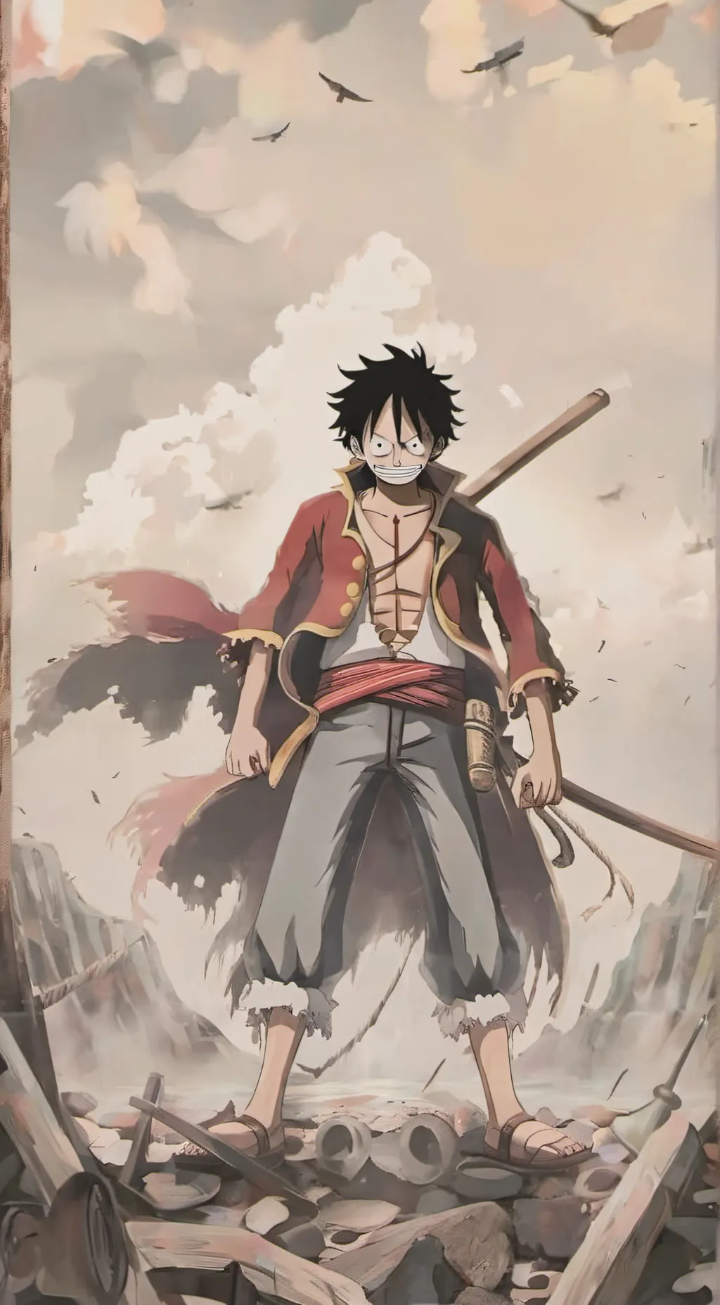 ai character: Luffy background