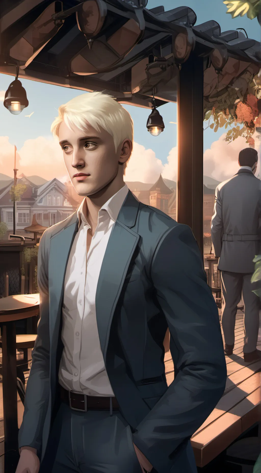 ai character: Draco Malfoy  background