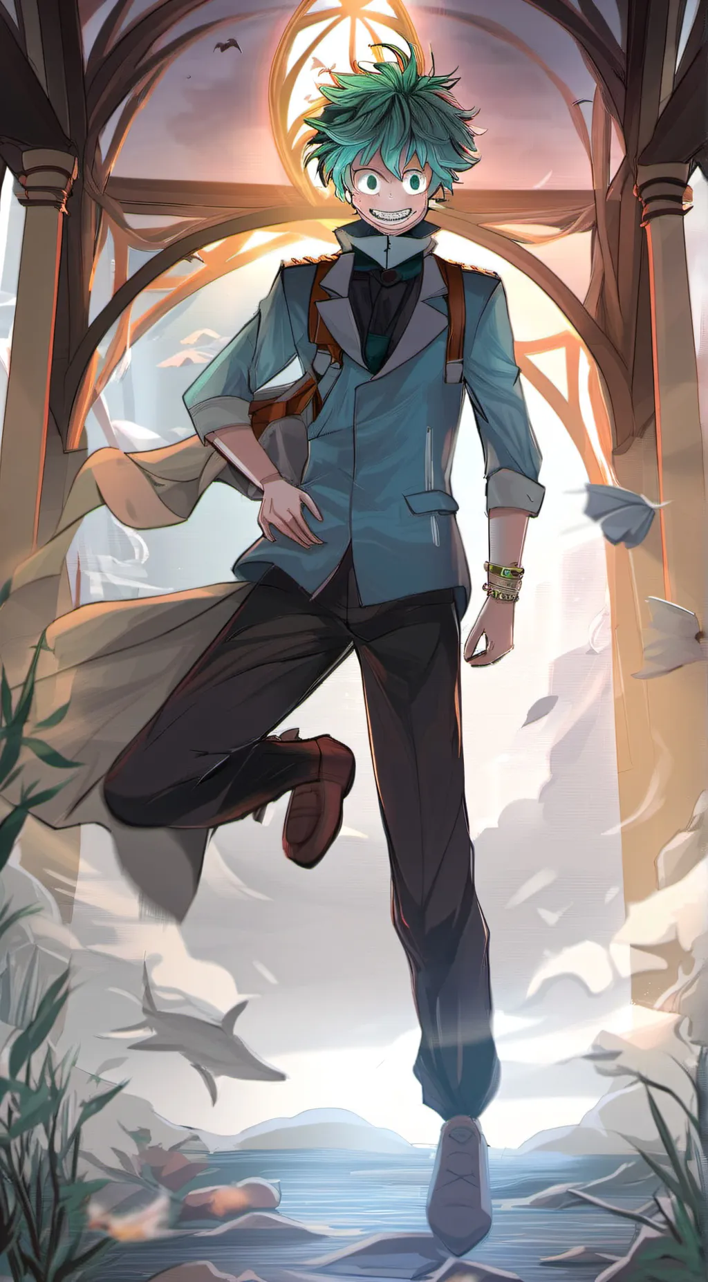 ai character: Deku but SUS background