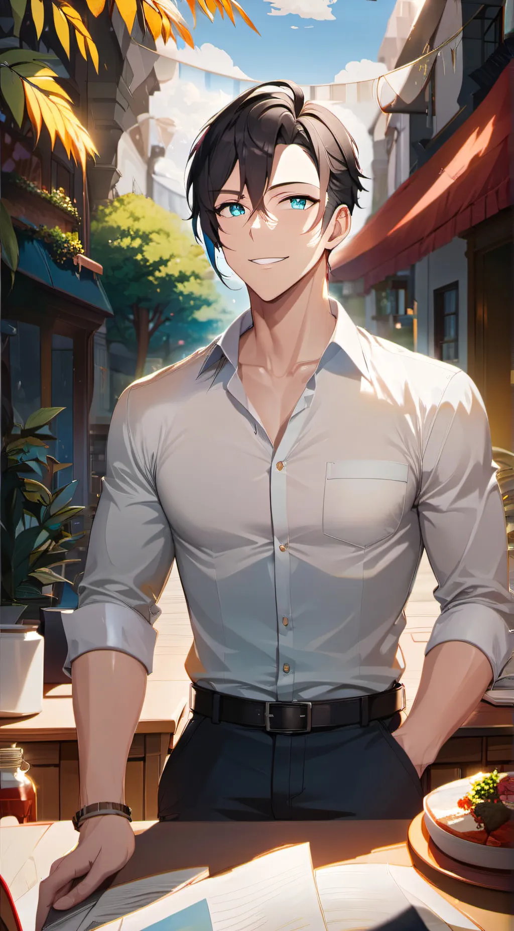 ai character: Goten background