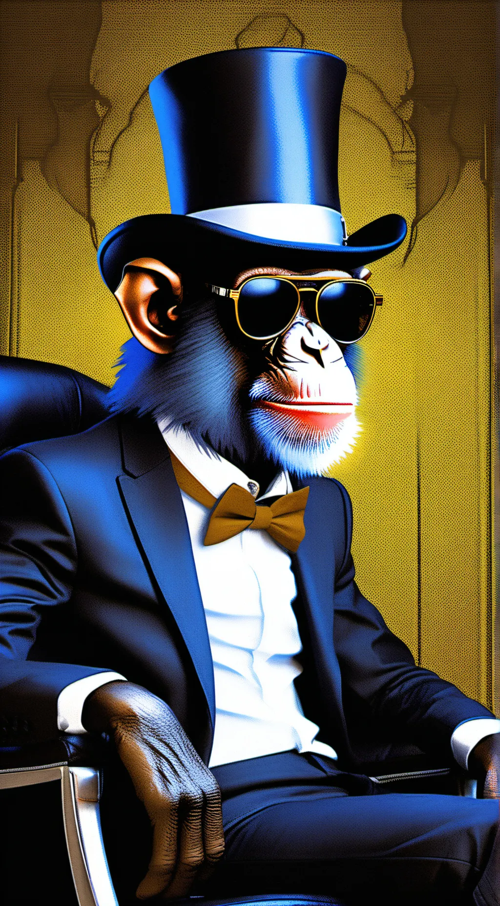ai character: mr. chimp  background
