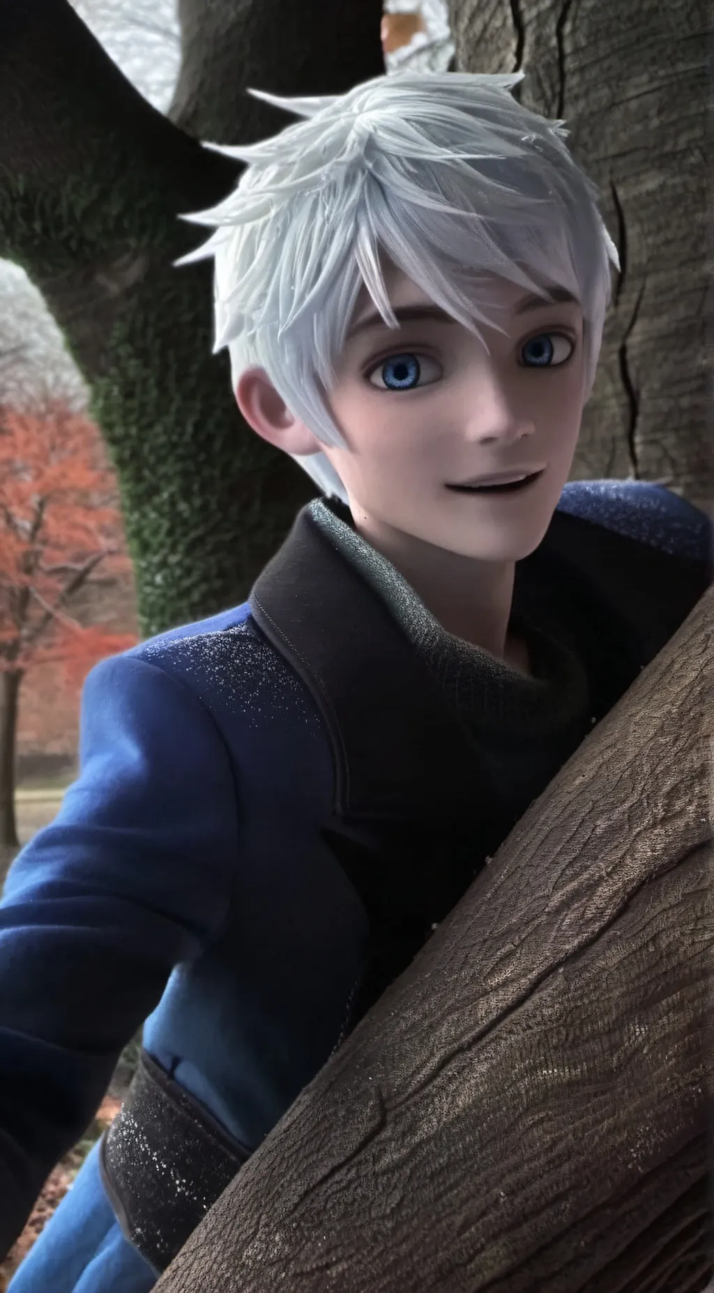 ai character: Jack Frost  background
