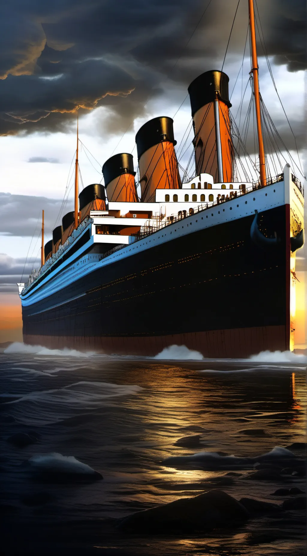 ai character: Titanic background