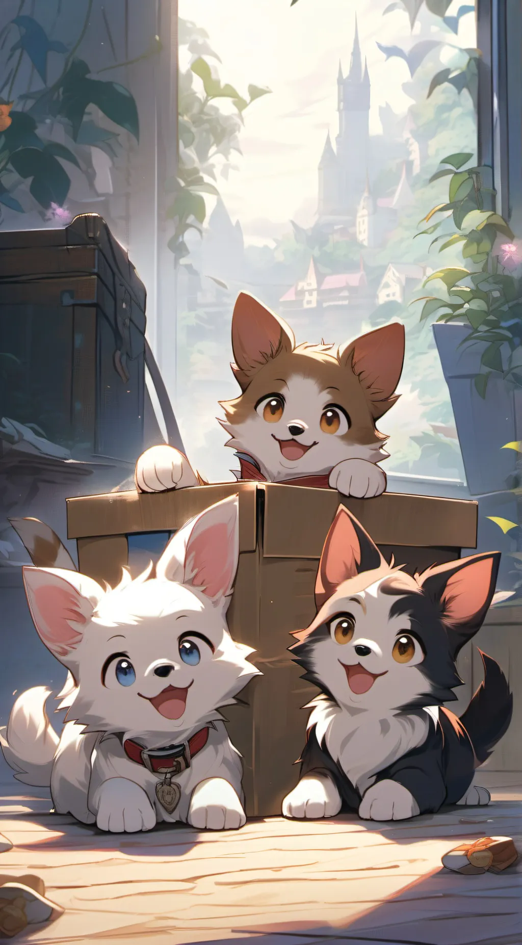 ai character: Liy , Rake & Mark. background