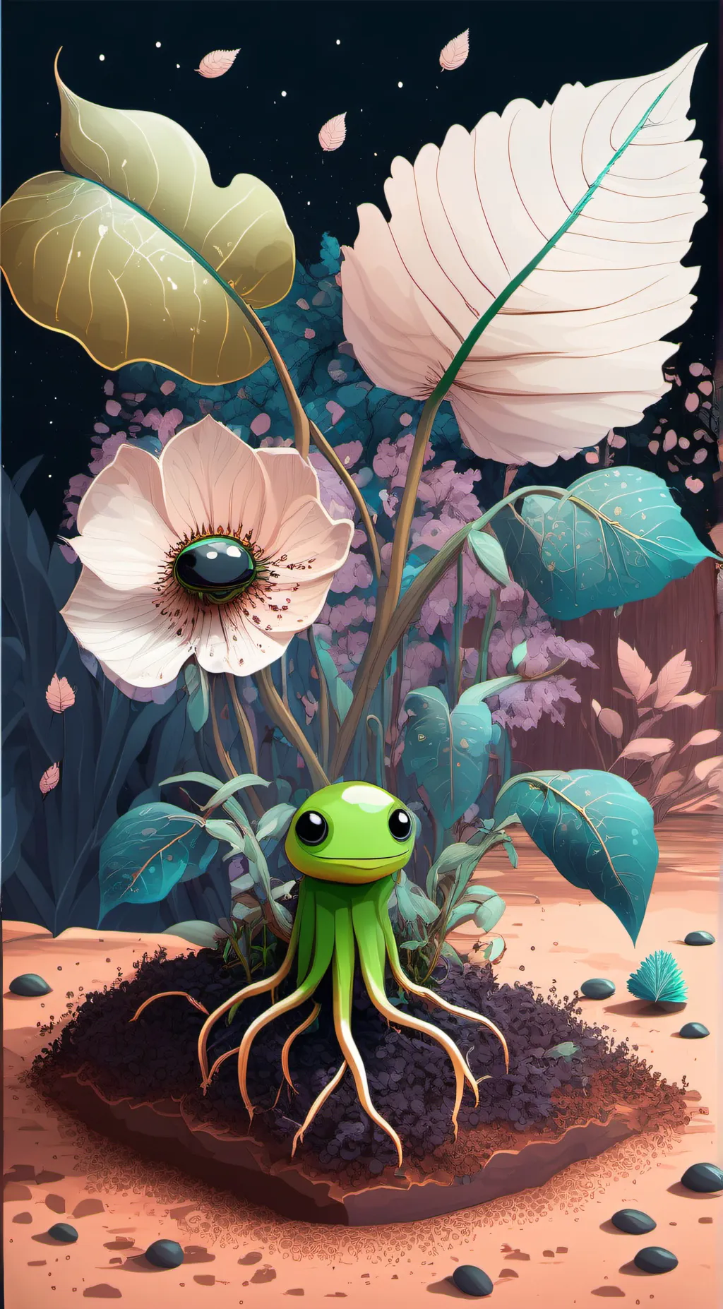 ai character: Peashooter  background
