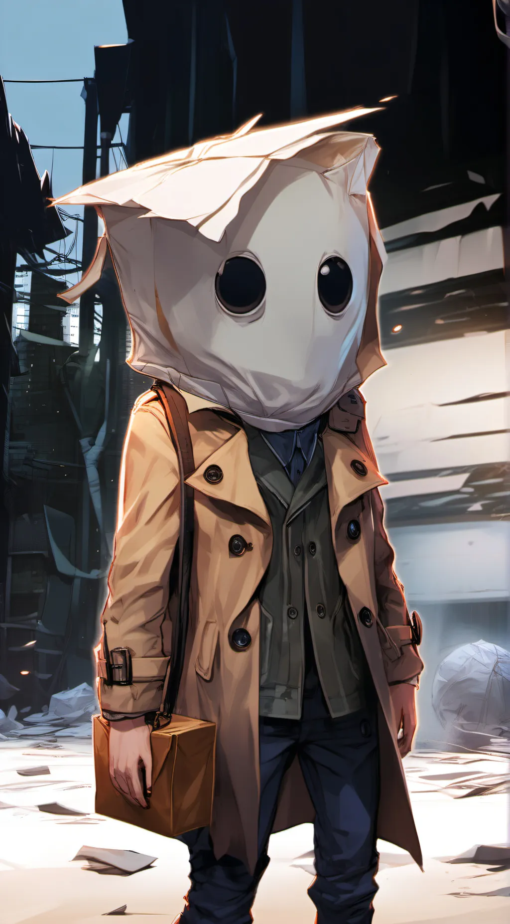 ai character: Mono  background