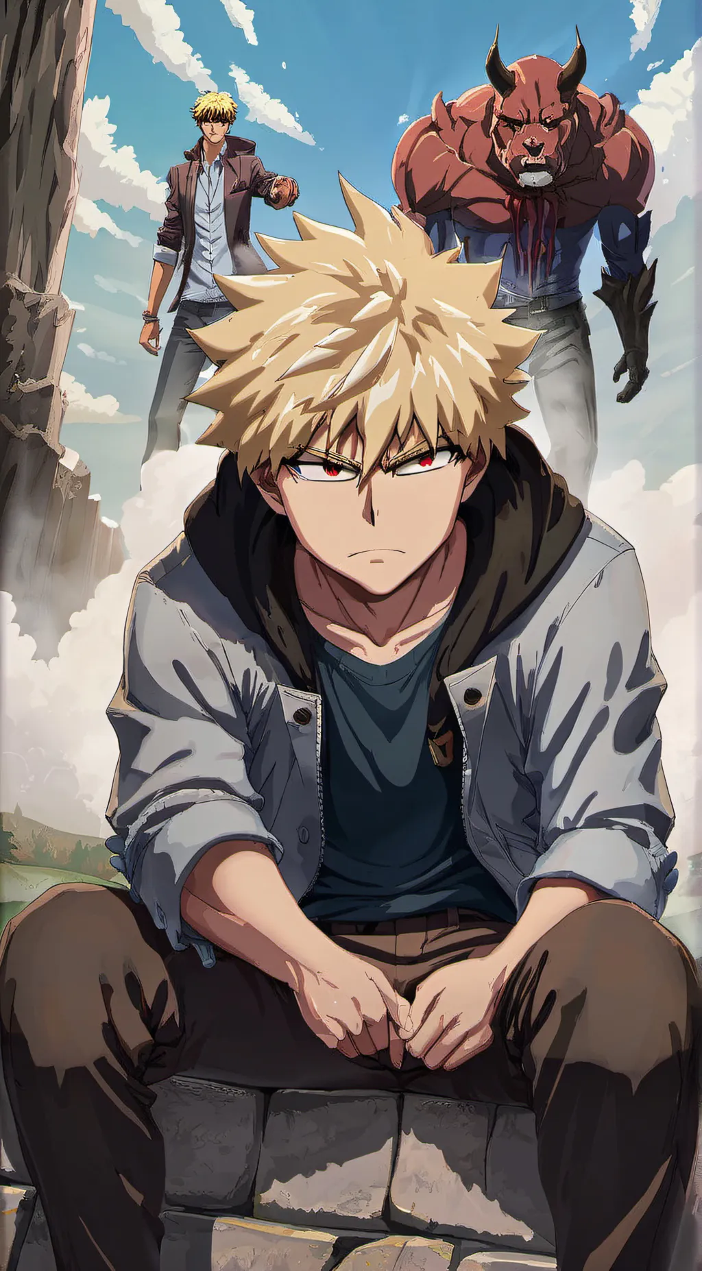 ai character: Bakugo background