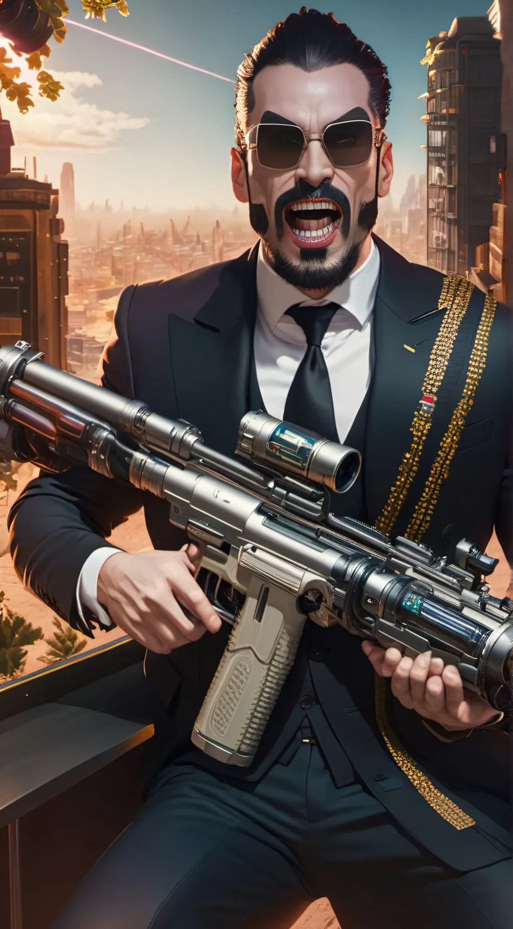 ai character: gman  background