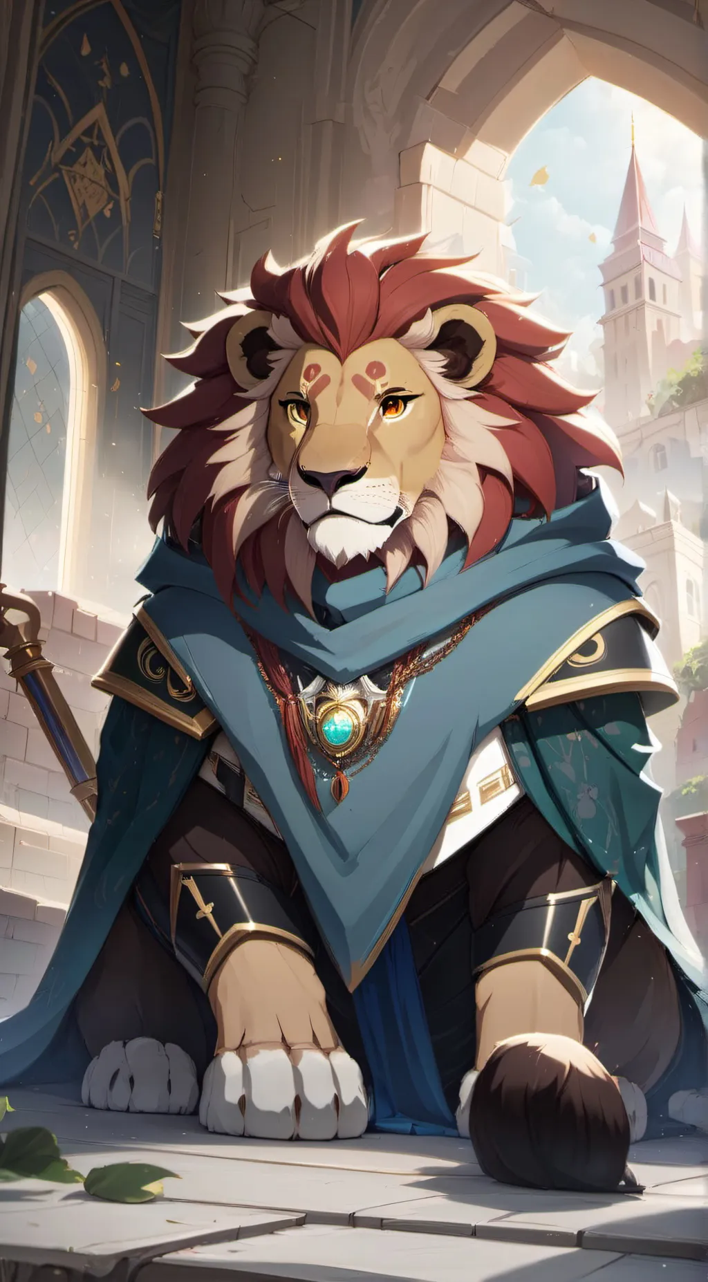 ai character: Leon background