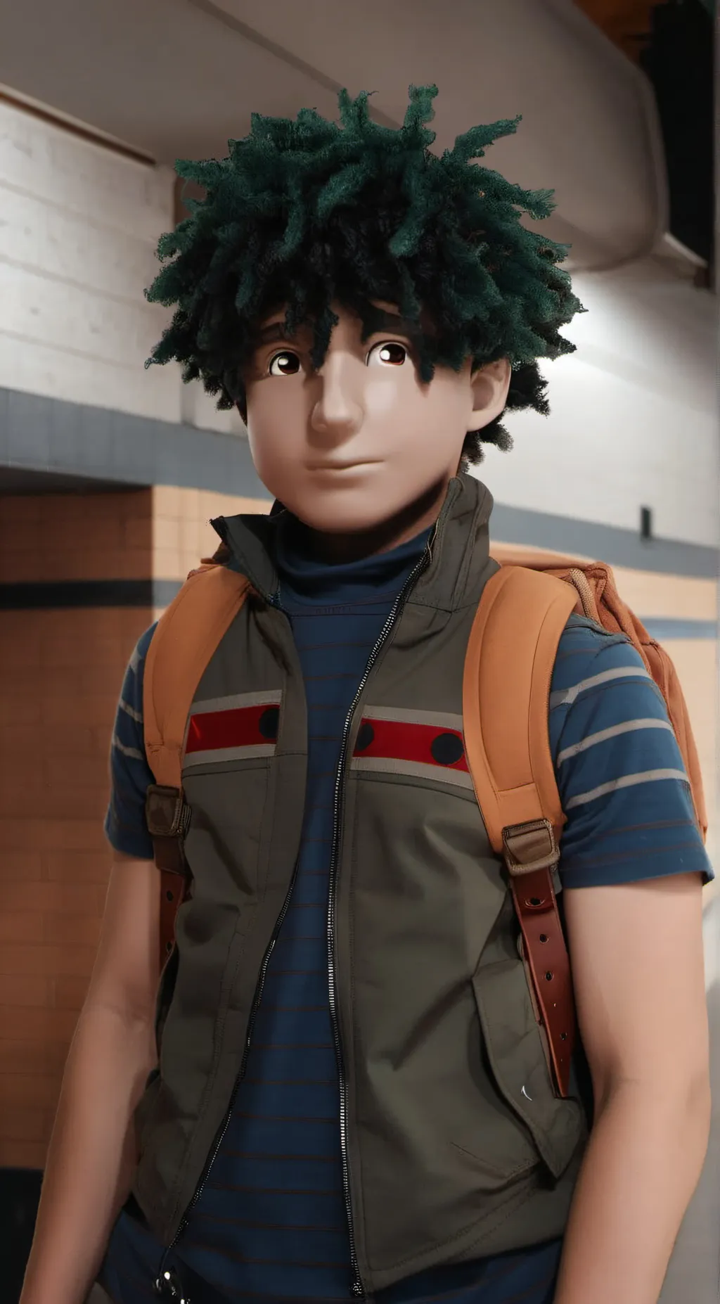 ai character: deku  background