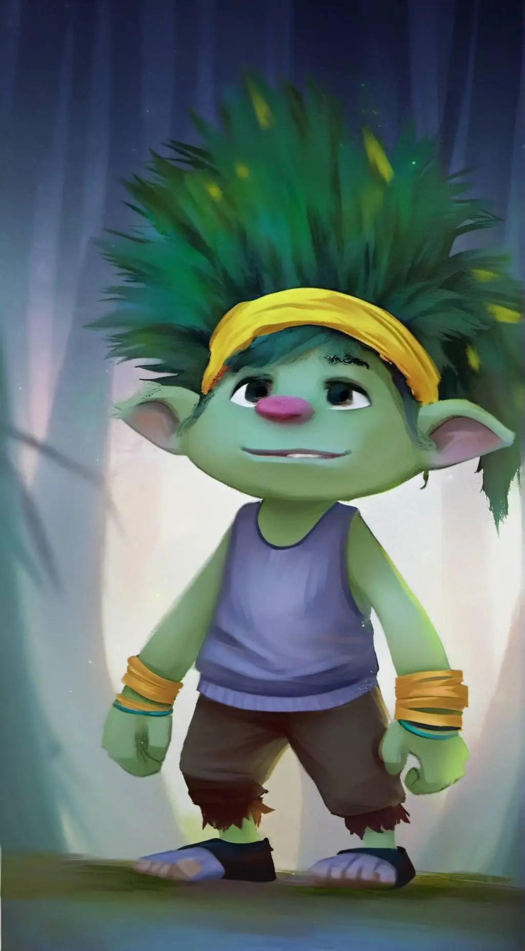 ai character: Clay  background