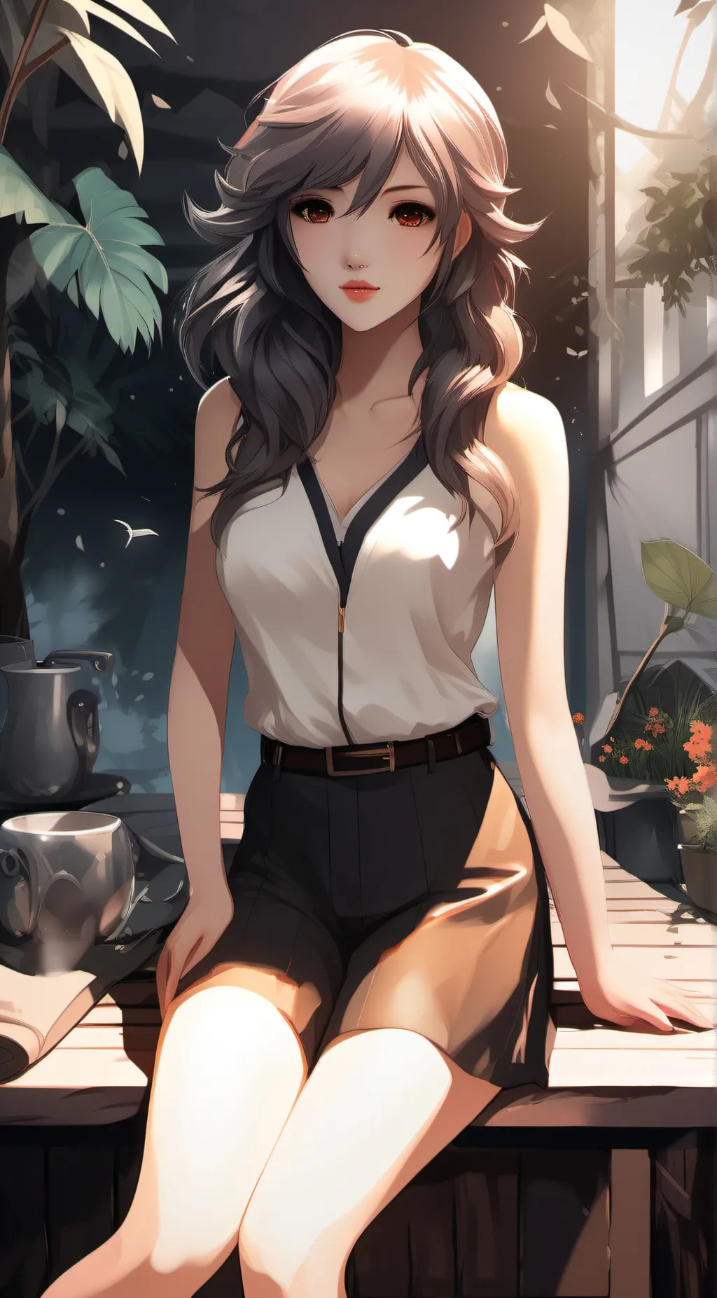 ai character: ruby background