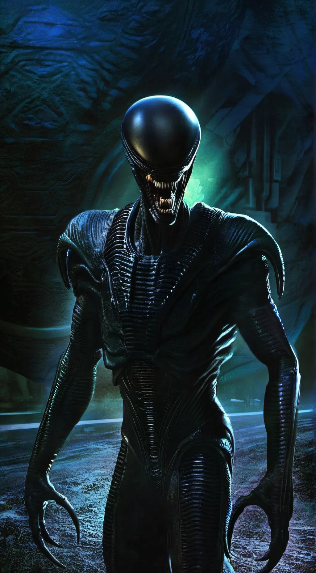 ai character: The xenomorph  background