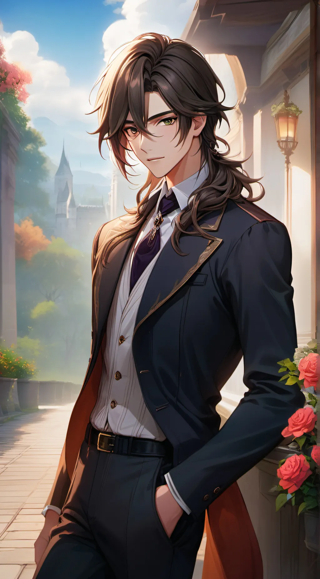 ai character: ◑ Ethan ◐ background