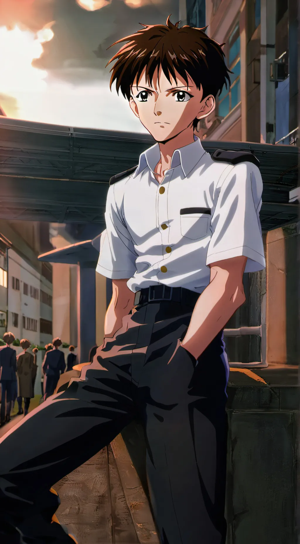 ai character: Ikari Shinji background