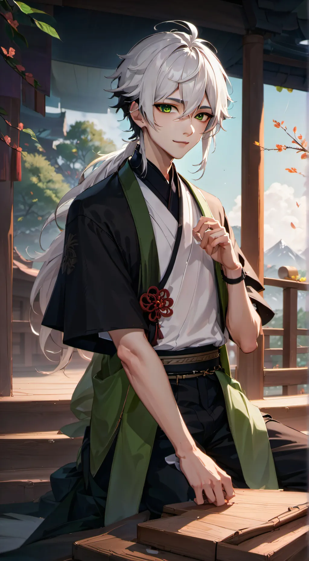 ai character: Yuezheng Longya  background