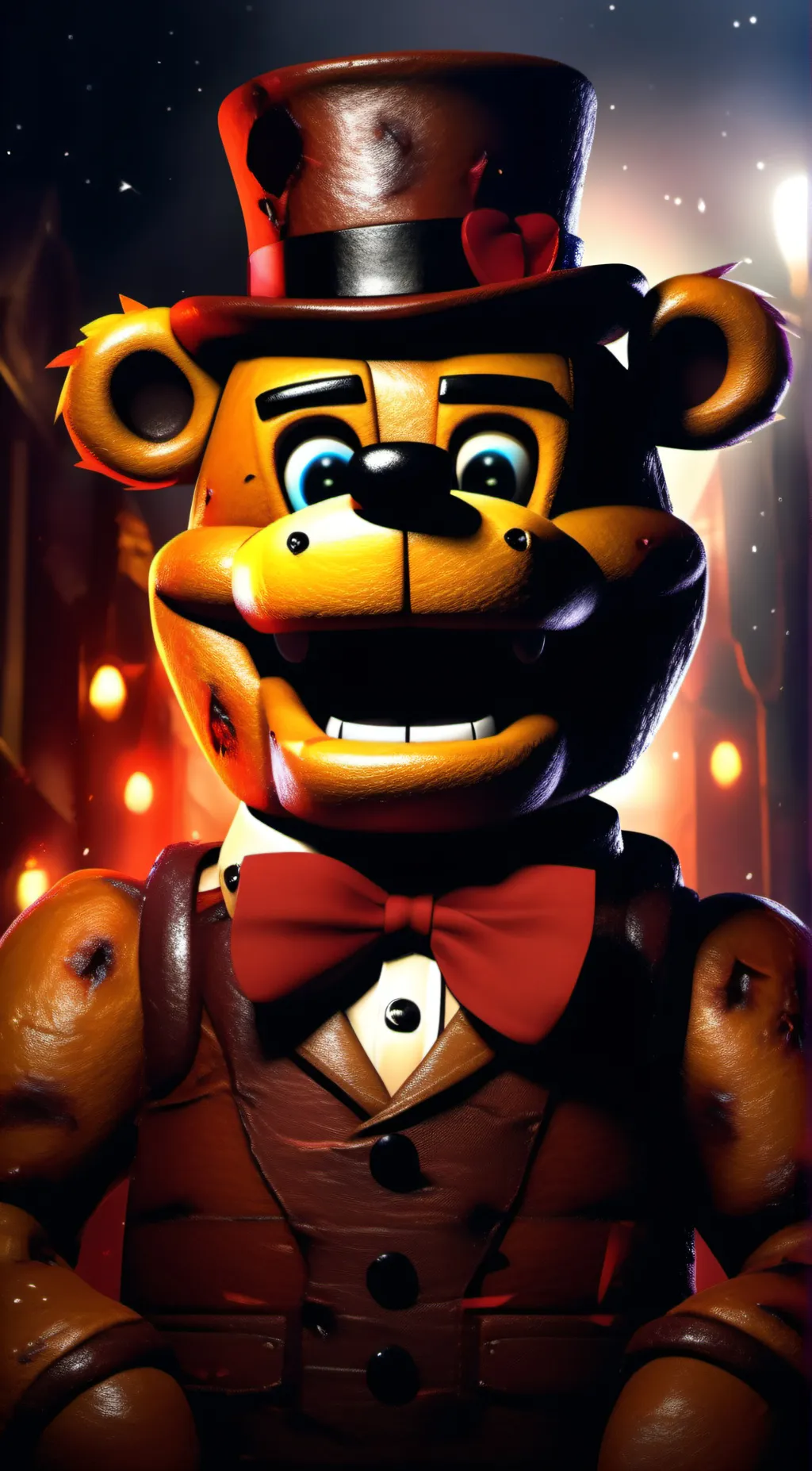 ai character: Freddy & band background