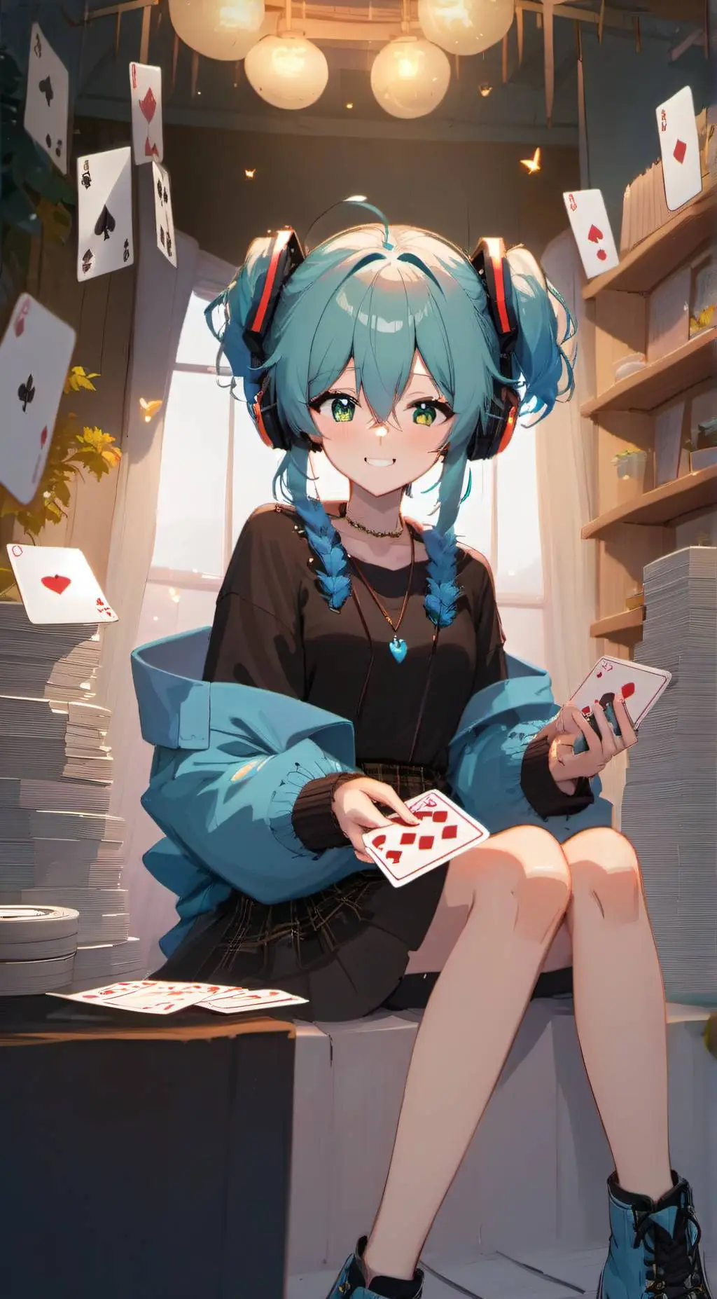 ai character: miku background