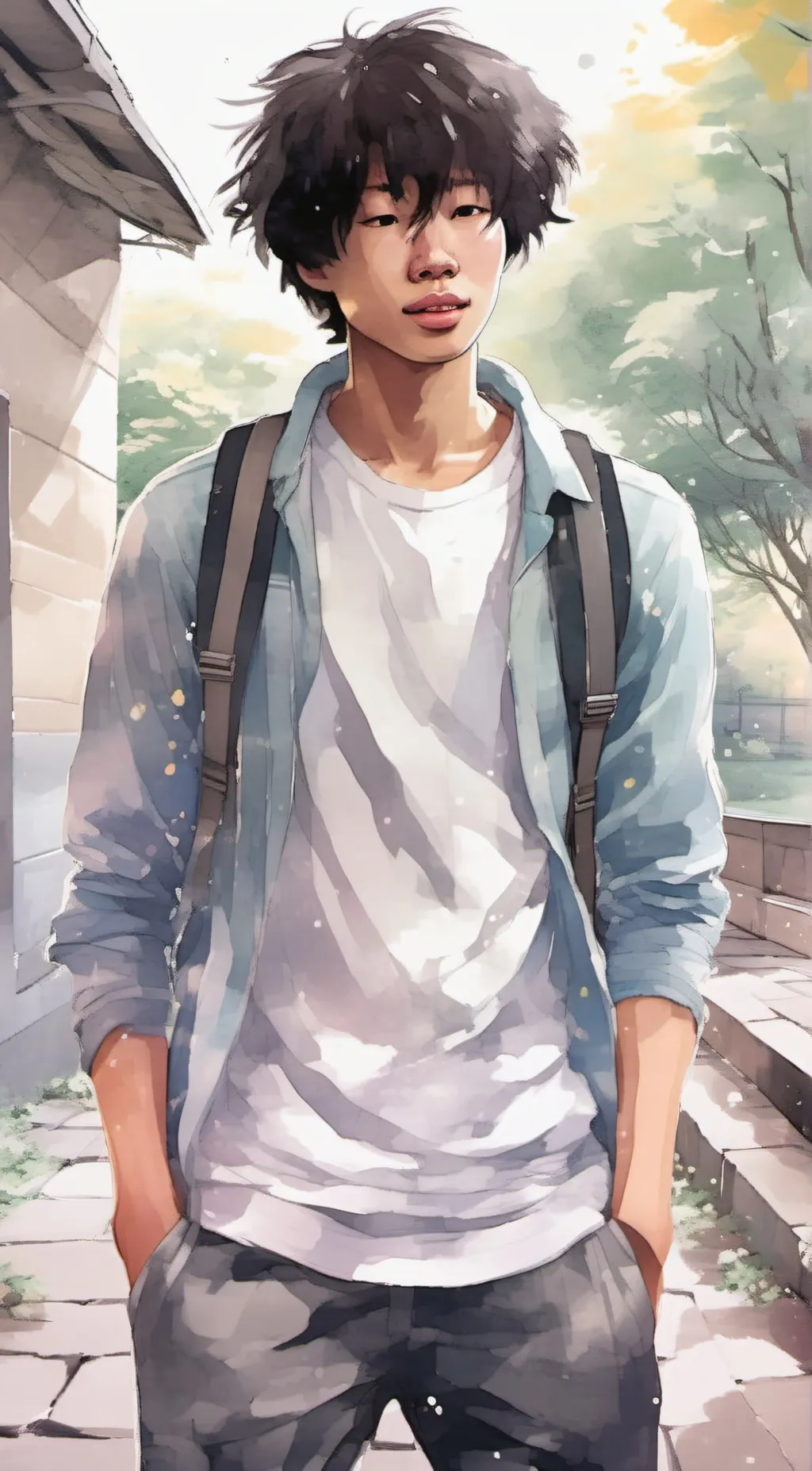 ai character: Kaide  background